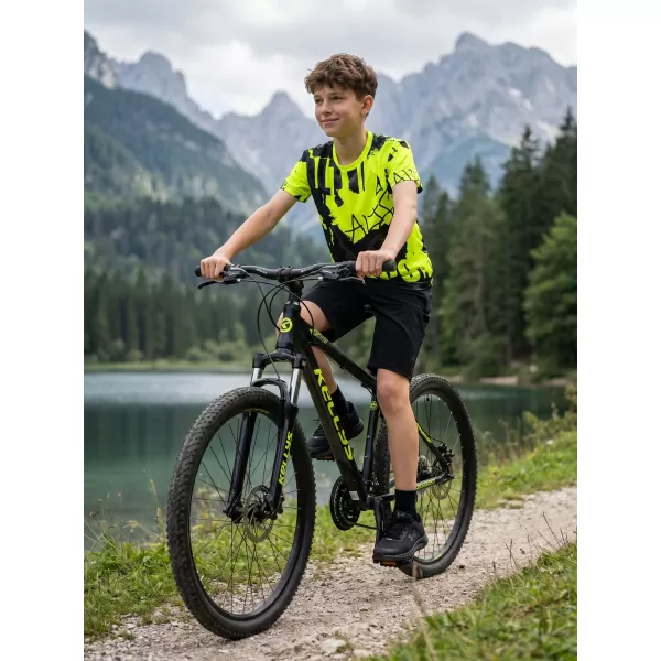  Premium funcțional pentru copii ALTISPORT VOJ/ALK076TR01 NEGRU/FLUO YELLOW 