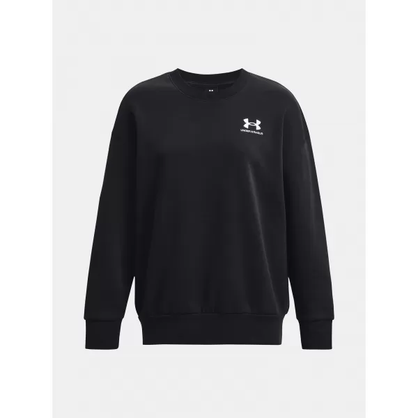 Hanorac de dama UNDER ARMOUR ESSENTIAL FLC OS CREW 1379475-001 NEGRU 