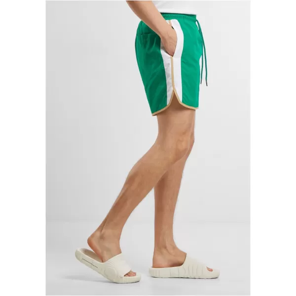  Pantaloni scurți de înot pentru bărbați URBAN CLASSICS TB7348 VERDE BROASCA 