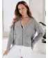 Cardigan pentru doamne DSTREET MY2509 GRI ÎNCHIS
