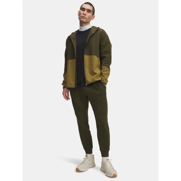  Pantaloni de trening pentru bărbați UNDER ARMOUR UA UNSTOPPABLE FLC JGR EU VERDE 