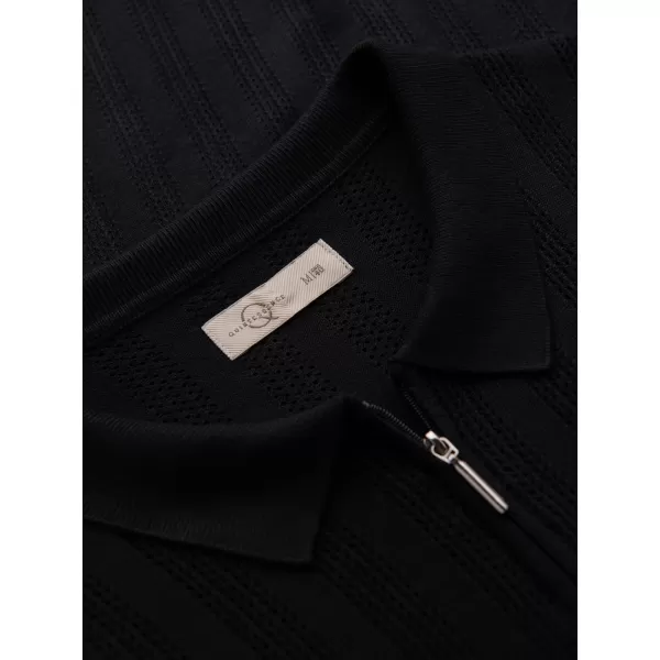  Tricou pentru bărbați OMBRE OM-POSS-0158 NEGRU 