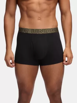 Boxeri pentru bărbați UNDER ARMOUR M UA PERF COTTON (3KS) 1383891-005 NEGRU CU MARIN DIN