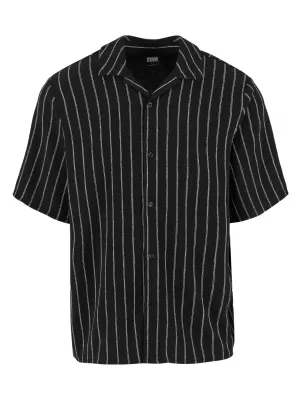 Cămașă pentru bărbați URBAN CLASSICS TB7342 NEGRU/ALB