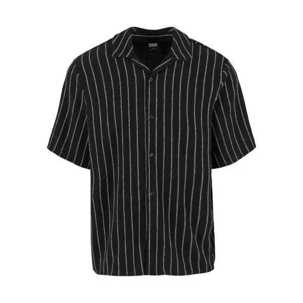  Cămașă pentru bărbați URBAN CLASSICS TB7342 NEGRU/ALB 