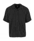 Cămașă pentru bărbați URBAN CLASSICS TB7342 NEGRU/ALB