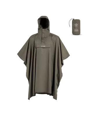 Sacou PENTAGON CLOUDBURST PACKABLE RAIN PONCHO K07018 MARO GRI