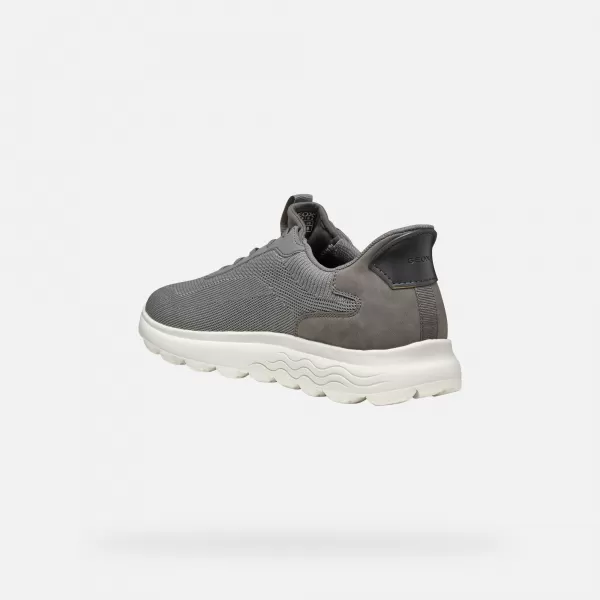  Adidași pentru bărbați GEOX SPHERICA PLUS GRI ÎNCHIS 
