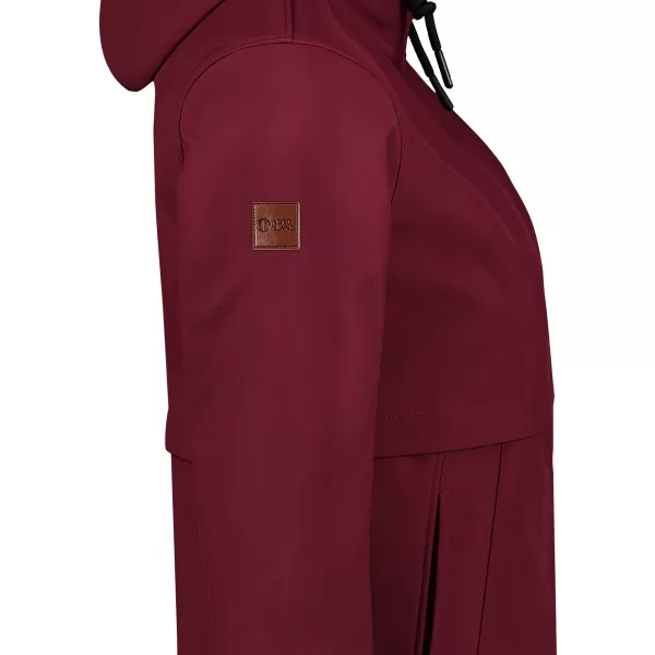  Palton softshell pentru femei NORDBLANC NBWSL8276 BURGUNDIA 