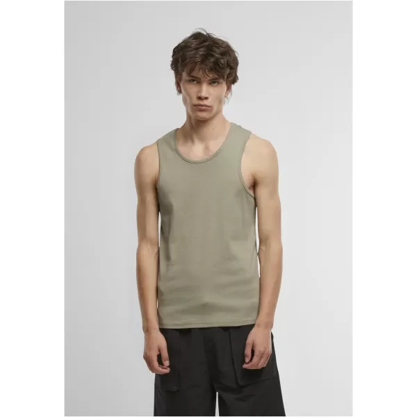  Tricou pentru bărbați URBAN CLASSICS TB7650A MĂSLINIU PAL/ALB 