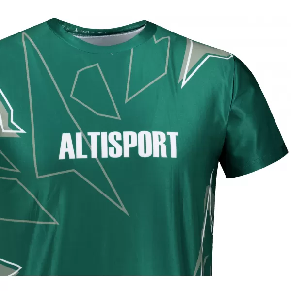  Cămașă de agrement pentru bărbați premium ALTISPORT VOJ/ALM123TR06 VERDE ÎNCHIS 