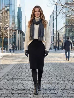 Fusta de dama ALTISPORT GRETA NEGRU
