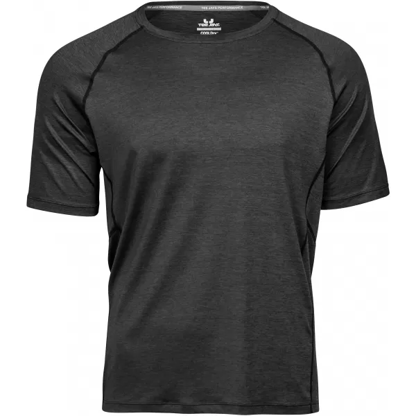  Tricou pentru bărbați TEE JAYS | TJ 7020 MELANGE NEGRU 