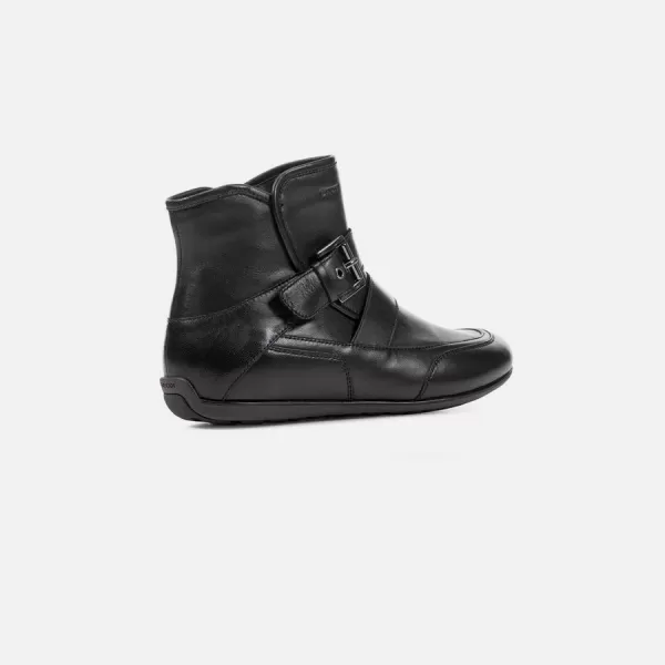  Pantofi de dama cu siret GEOX NEW MOENA NEGRU 