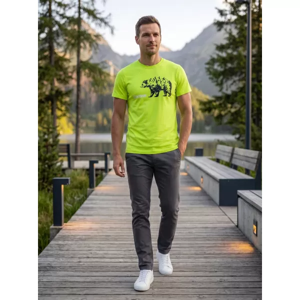  Tricou pentru bărbați cu mâneci scurte ALTISPORT ALM193129 LĂMÂIE VERDE 