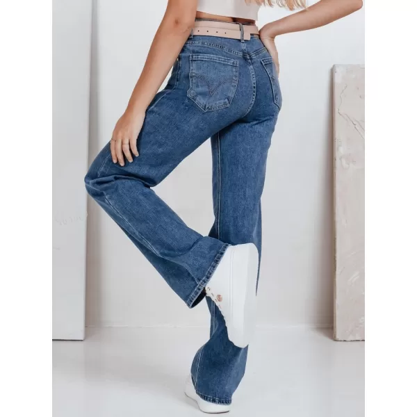  Pantalonii pentru doamne DSTREET UY2770 ALBASTRU 