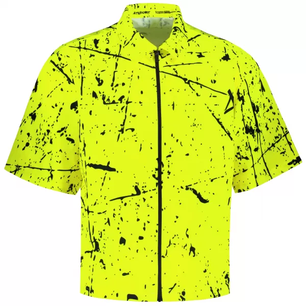  Cămașă premium pentru bărbați ALTISPORT VOJ/ALM034KOS01 GALBEN NEON 