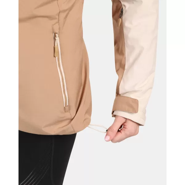  Jachetă de schi pentru femei KILPI FLIP-W ZL0110KI BEJ 