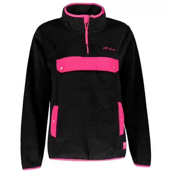 Hanorac de damă din fleece ALTISPORT GEMMY NEGRU 