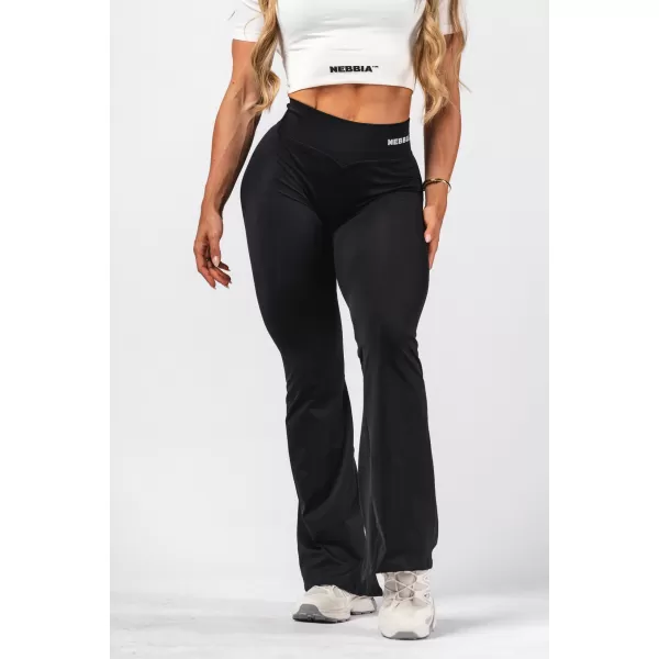  Jambiere evazate fără cusături FLOW SEAMLESS 498 BLACK Nebbia 