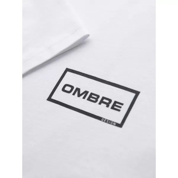 Tricou pentru bărbați OMBRE OM-TSPT-0231 ALB 