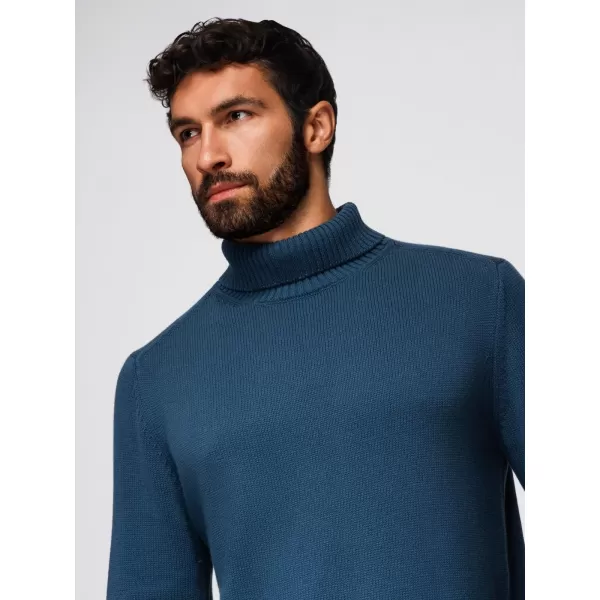  Pulover pentru bărbați OMBRE OM-SWTN-0163 ALBASTRU ÎNCHIS 