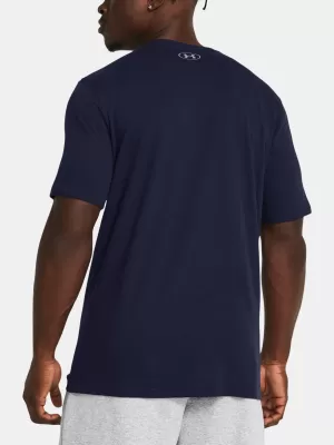 Tricou pentru bărbați UNDER ARMOUR UA GL FOUNDATION UPDATE SS 1382915-410 ALBASTRU