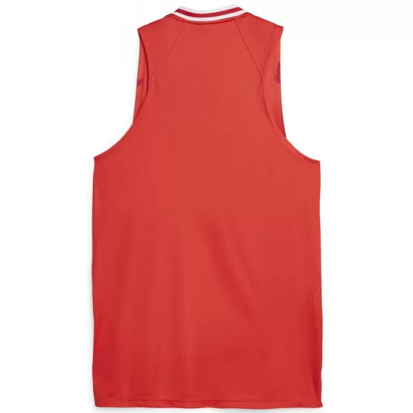  Jersey pentru bărbați PUMA HOOPS TEAM GAME JERSEY 67662804 PUMA RED 