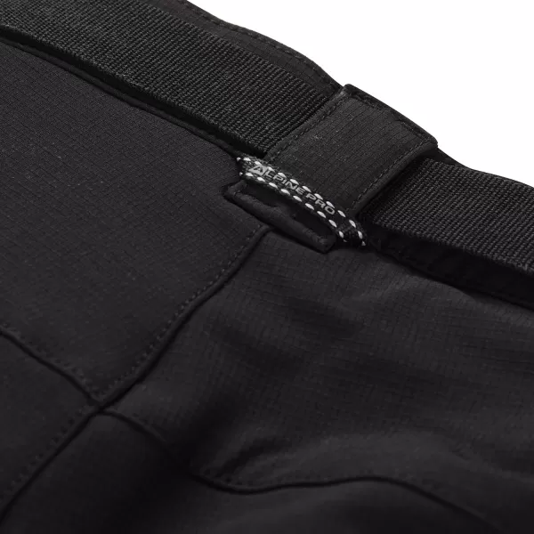  Pantaloni softshell pentru bărbați ALPINE PRO CORB MPAF672 NEGRU 