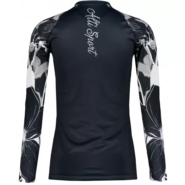  Tricou funcțional pentru femei cu mâneci lungi premium ALTISPORT VOJ/ALW114TR03 NEGRU 
