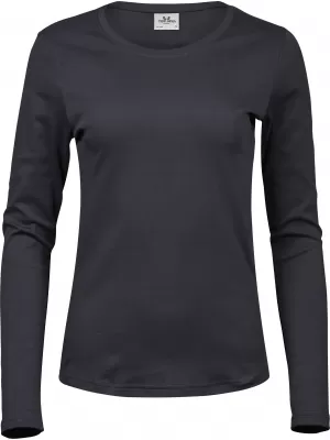 Tricou de dama TEE JAYS | TJ 590 GRI ÎNCHIS