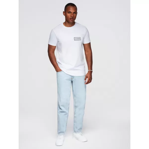  Tricou pentru bărbați OMBRE OM-TSPT-0231 ALB 