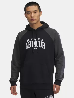 Hanorac pentru bărbați UNDER ARMOUR RIVAL FLC CB HOOD NEGRU