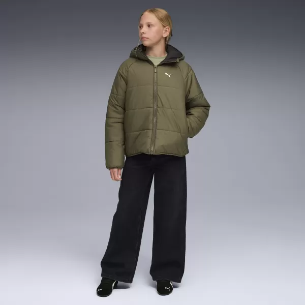 Sacou PUMA REVERSIBLE PUFFER JACKET 68840781 LOBEN GREEN 