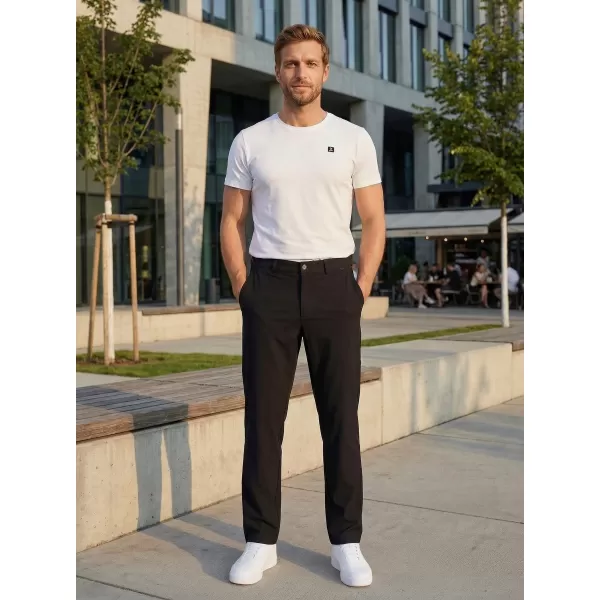  Pantaloni pentru bărbați ALTISPORT ATS TROUSER SLIM-FIT NEGRU 