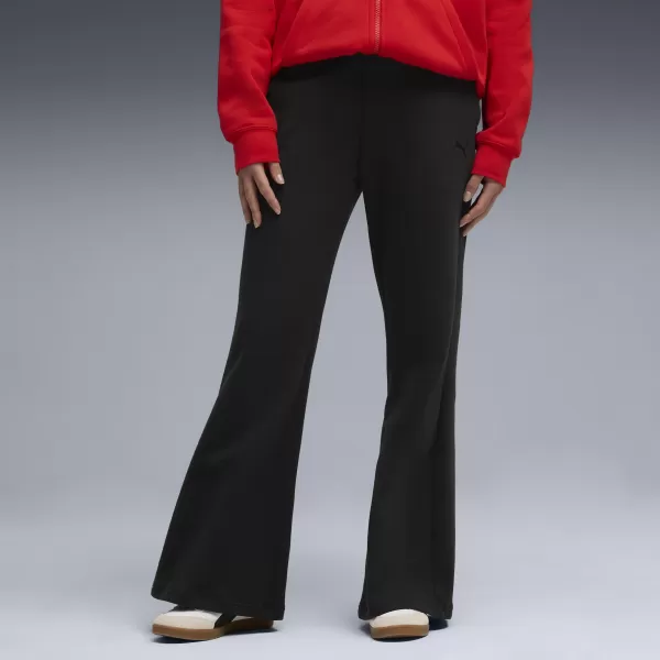  Doamne PUMA HER COMFORT HIGH-WAIST STRAIGHT PANTS FL OP 63301001 PUMA NEGRU 