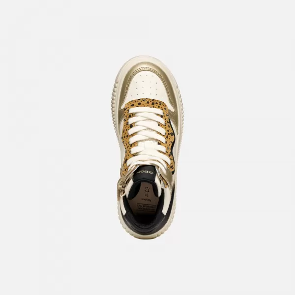  Adidași pentru fete GEOX LAQUINNY J56M3B054AJC1M2U CREMOS 