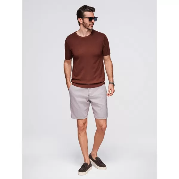  Tricou pentru bărbați OMBRE OM-TSCT-0252 MARO CALD 