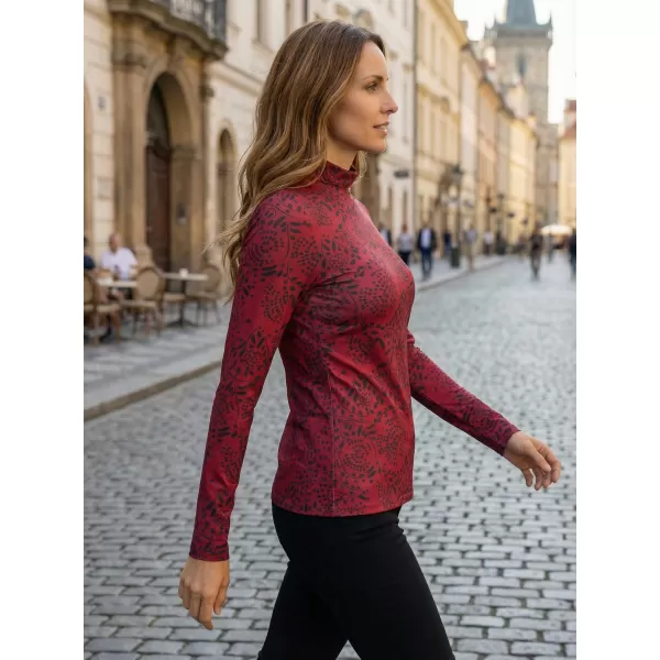  Tricou pentru femei KIXMI VENUS BURGUNDIA 