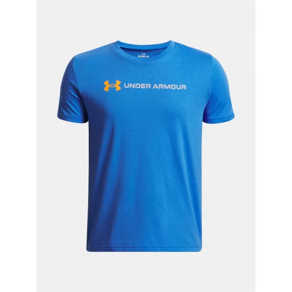  Tricou băieți UNDER ARMOUR UA B LOGO WORDMARK SS ALBASTRU 