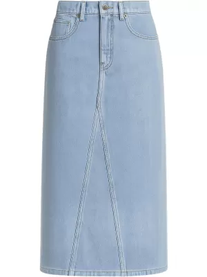 Fusta doamnelor URBAN CLASSICS TB7443 NOU ALBASTRU DESCHIS SPĂLAT
