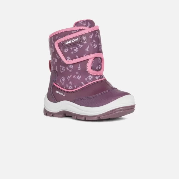  Botine pentru fete GEOX FLANFIL ABX ROZ 