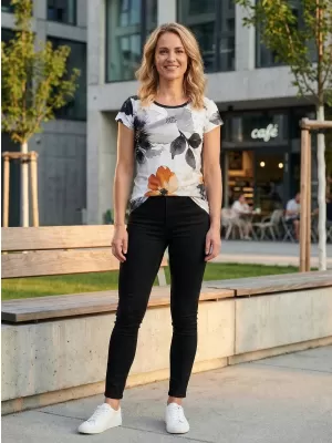 Premiul pentru femei pentru femei ALTISPORT VOJ/ALW117TR06 NEGRU/PORTOCALIU