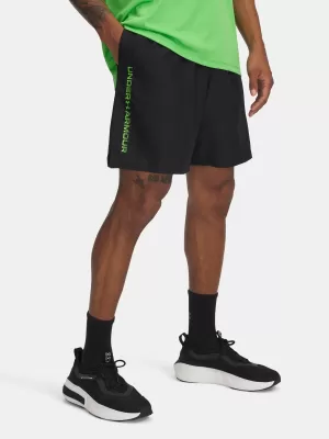Pantaloni scurți pentru bărbați UNDER ARMOUR UA TECH WOVEN WORDMARK SHORT NEGRU