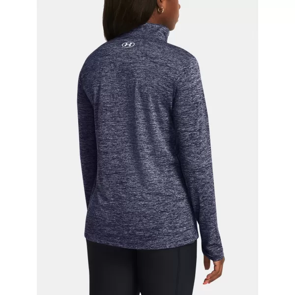  Tricou pentru femei UNDER ARMOUR TECH 1/2 ZIP- TWIST 1384225-410 ALBASTRU 