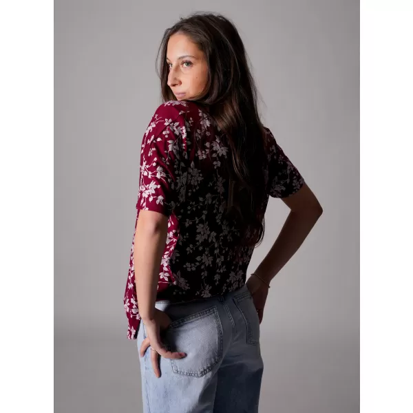  Tricou de damă ALTISPORT GYLDA BURGUNDIA 