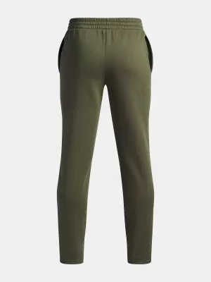 Pantaloni de trening pentru băieți UNDER ARMOUR UA RIVAL FLC CBLCK GRPHC JGR 6004995-390 VERDE