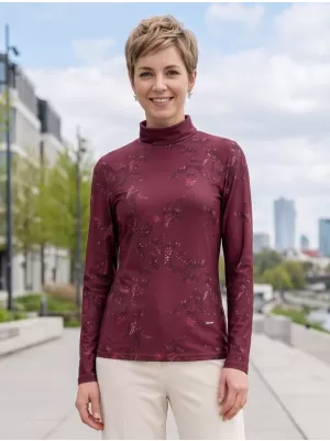 Tricou pentru femei ALTISPORT GERDA BURGUNDIA