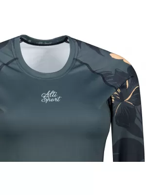 Tricou funcțional pentru femei cu mâneci lungi premium ALTISPORT VOJ/ALW115TR03 GRI ÎNCHIS
