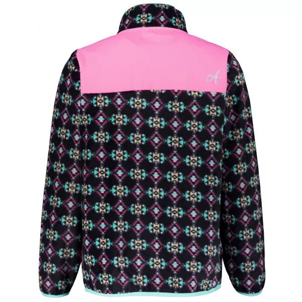  Hanorac de damă din fleece ALTISPORT GENESIS NEGRU/BEJ DESCHIS 